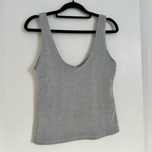 Striped Gray Women's Top